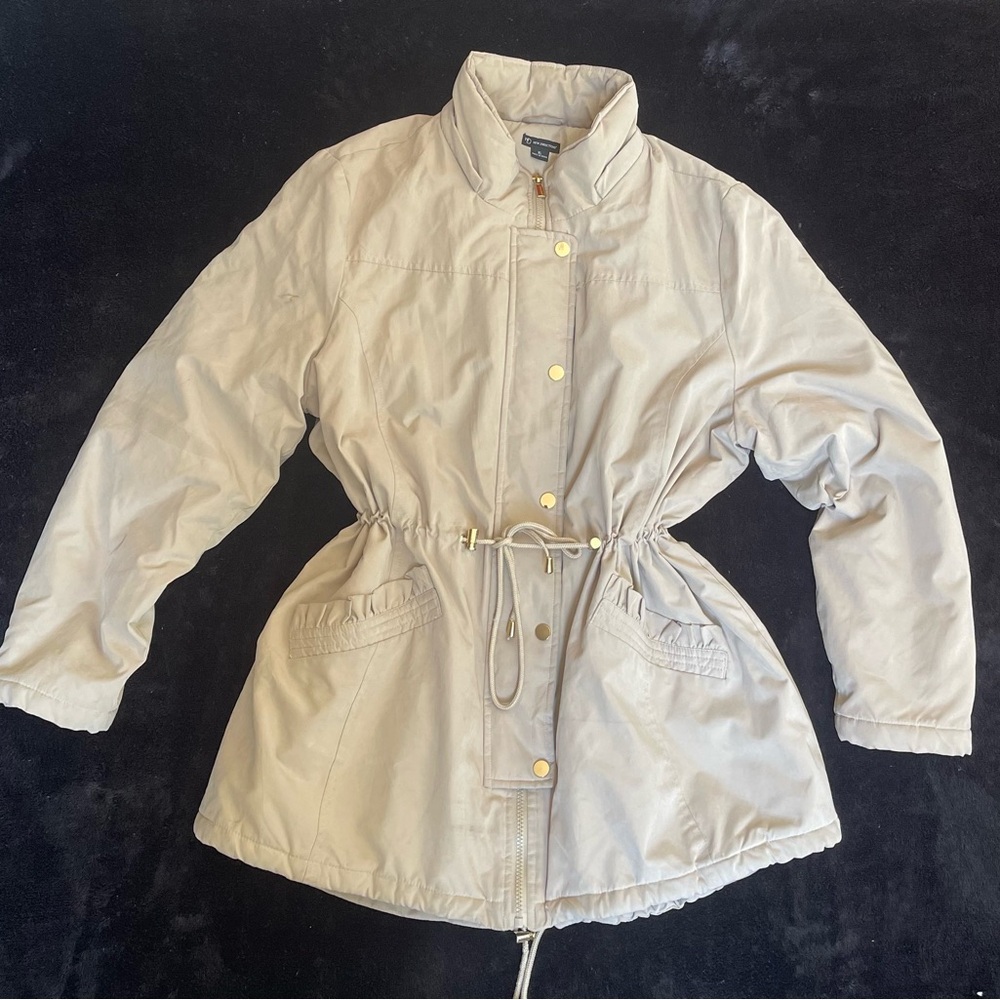 New Directions Beige Rain Jacket (515)